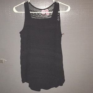 Lace dressy tank blouse size S